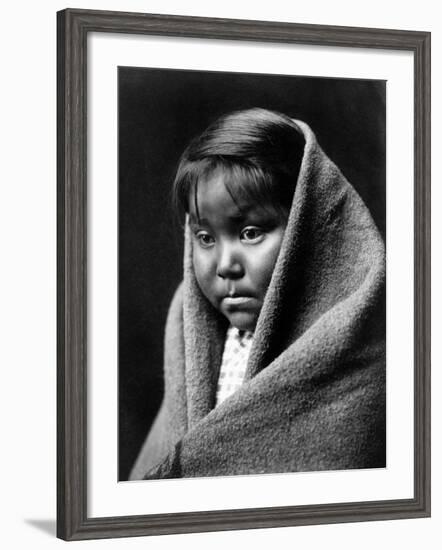 Navajo Child, C1904-Edward S^ Curtis-Framed Photographic Print