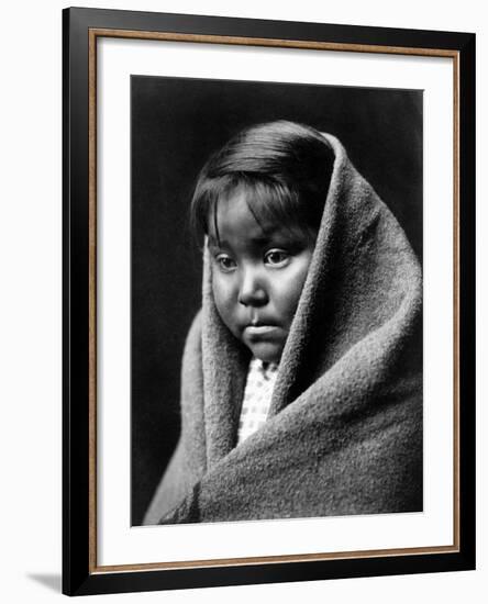 Navajo Child, C1904-Edward S^ Curtis-Framed Photographic Print