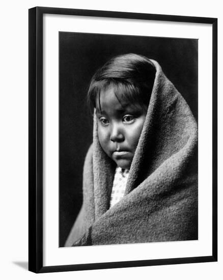 Navajo Child, C1904-Edward S^ Curtis-Framed Photographic Print