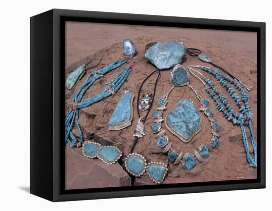 Navajo Crafts, USA-Adam Woolfitt-Framed Premier Image Canvas