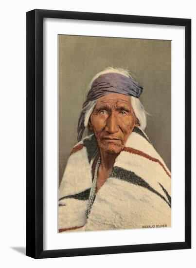 Navajo Elder-null-Framed Art Print