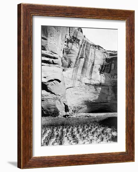 Navajo Farming-Edward S^ Curtis-Framed Giclee Print