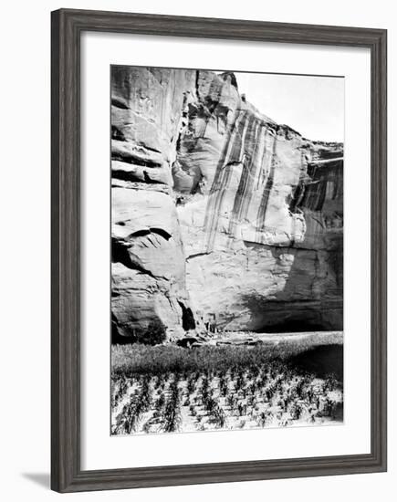 Navajo Farming-Edward S^ Curtis-Framed Giclee Print