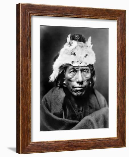 Navajo Man, C1905-Edward S^ Curtis-Framed Photographic Print