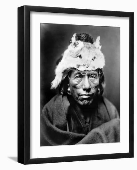 Navajo Man, C1905-Edward S^ Curtis-Framed Photographic Print