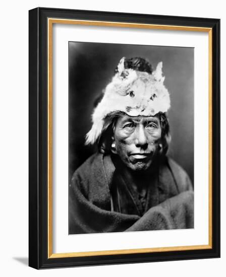 Navajo Man, C1905-Edward S^ Curtis-Framed Photographic Print