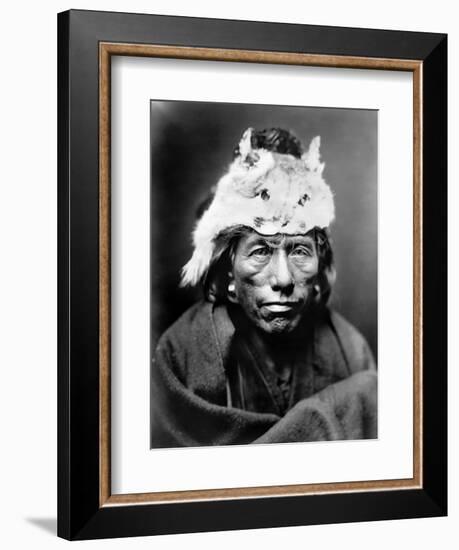 Navajo Man, C1905-Edward S^ Curtis-Framed Photographic Print