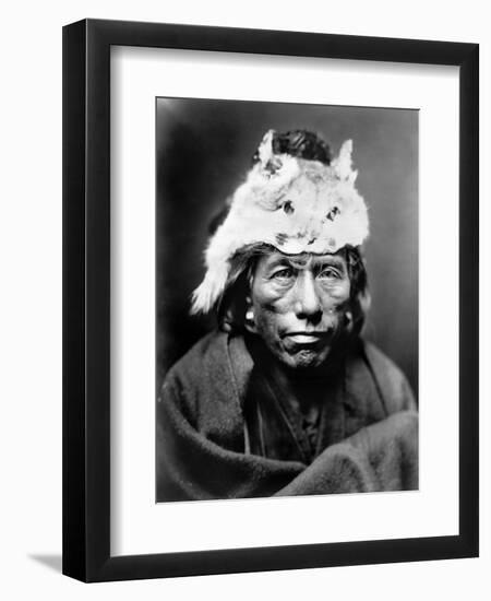 Navajo Man, C1905-Edward S^ Curtis-Framed Photographic Print