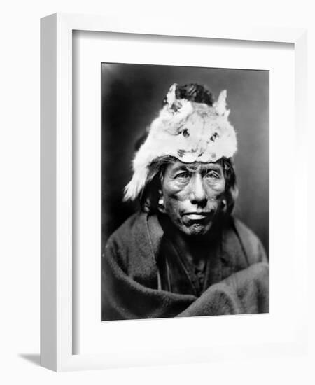 Navajo Man, C1905-Edward S^ Curtis-Framed Photographic Print