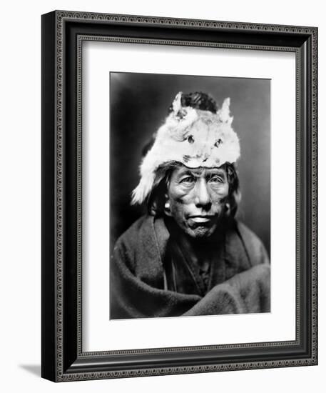 Navajo Man, C1905-Edward S^ Curtis-Framed Photographic Print