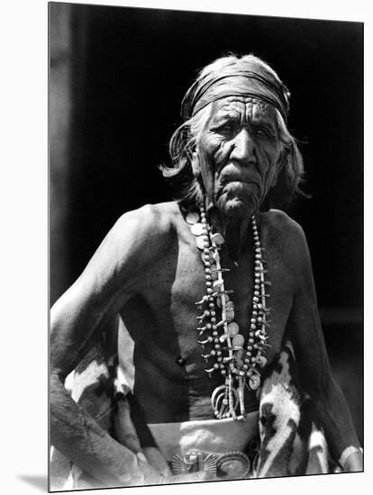 Navajo Man, C1913-Roland Reed-Mounted Photographic Print