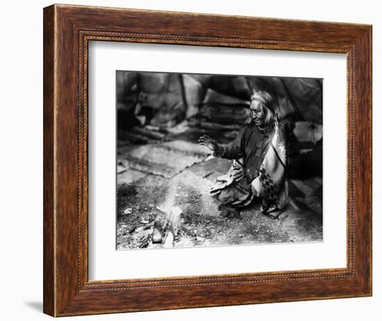 Navajo Man, C1915-William Carpenter-Framed Photographic Print