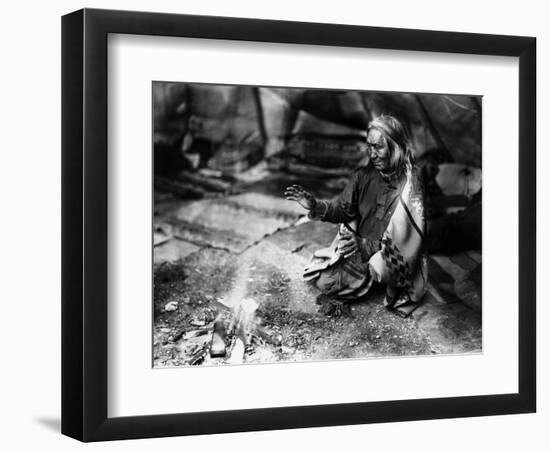 Navajo Man, C1915-William Carpenter-Framed Photographic Print