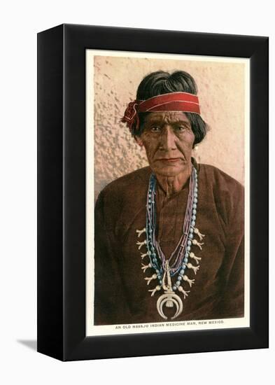 Navajo Medicine Man-null-Framed Stretched Canvas