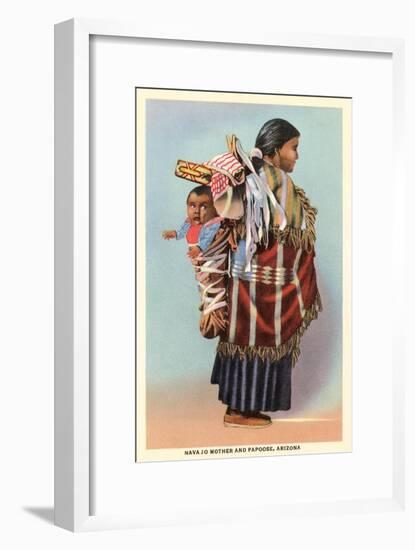 Navajo Mother and Papoose-null-Framed Art Print