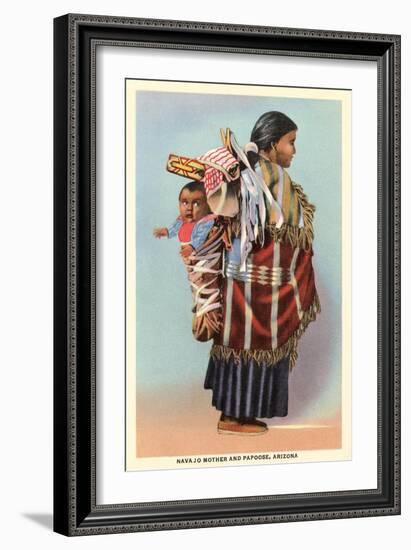 Navajo Mother and Papoose-null-Framed Art Print