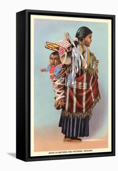 Navajo Mother and Papoose-null-Framed Stretched Canvas