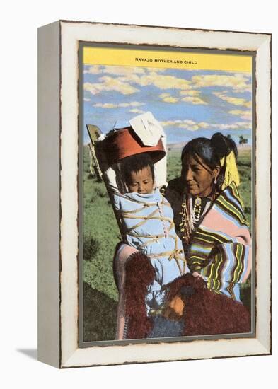 Navajo Mother with Papoose-null-Framed Stretched Canvas