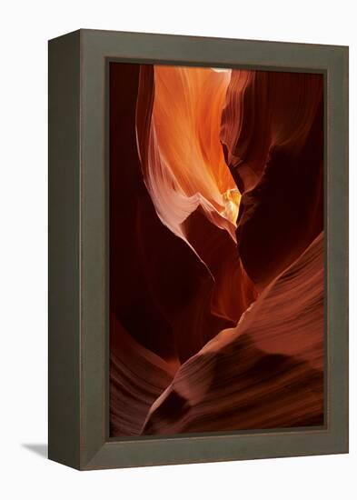 Navajo Nation, Eroded Sandstone Formations in Upper Antelope Canyon-David Wall-Framed Premier Image Canvas