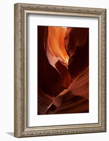 Navajo Nation, Eroded Sandstone Formations in Upper Antelope Canyon-David Wall-Framed Photographic Print