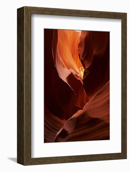 Navajo Nation, Eroded Sandstone Formations in Upper Antelope Canyon-David Wall-Framed Photographic Print