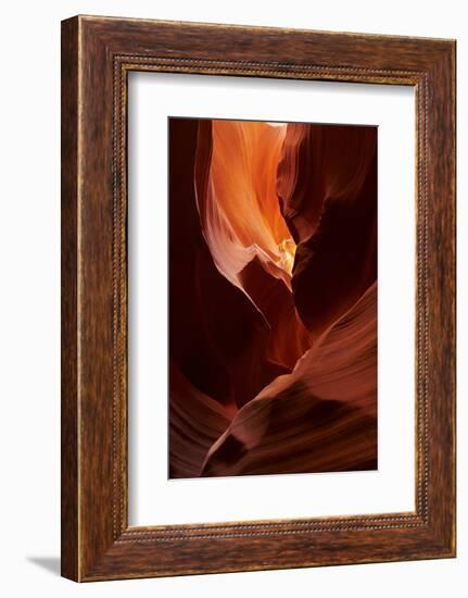 Navajo Nation, Eroded Sandstone Formations in Upper Antelope Canyon-David Wall-Framed Photographic Print