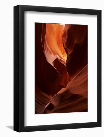 Navajo Nation, Eroded Sandstone Formations in Upper Antelope Canyon-David Wall-Framed Photographic Print