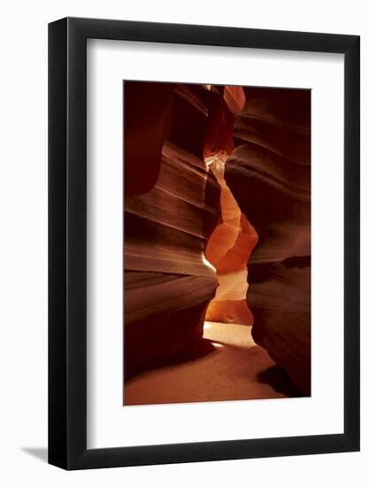Navajo Nation, Eroded Sandstone Formations in Upper Antelope Canyon-David Wall-Framed Photographic Print