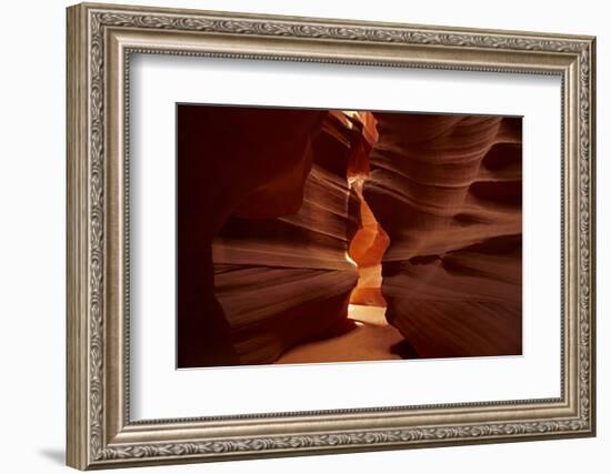 Navajo Nation, Eroded Sandstone Formations in Upper Antelope Canyon-David Wall-Framed Photographic Print