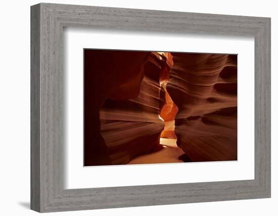 Navajo Nation, Eroded Sandstone Formations in Upper Antelope Canyon-David Wall-Framed Photographic Print