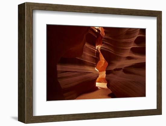 Navajo Nation, Eroded Sandstone Formations in Upper Antelope Canyon-David Wall-Framed Photographic Print