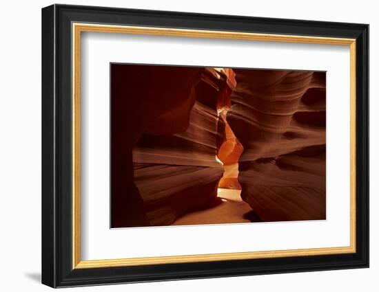 Navajo Nation, Eroded Sandstone Formations in Upper Antelope Canyon-David Wall-Framed Photographic Print