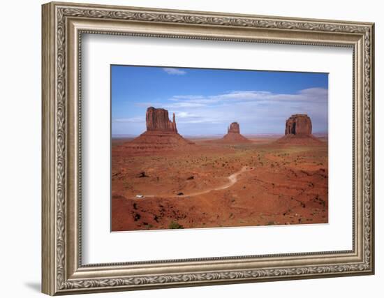 Navajo Nation, Monument Valley, Mittens and Valley Scenic Drive-David Wall-Framed Photographic Print