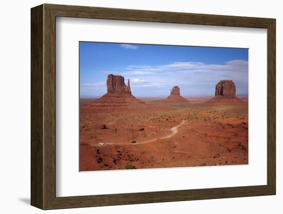 Navajo Nation, Monument Valley, Mittens and Valley Scenic Drive-David Wall-Framed Photographic Print