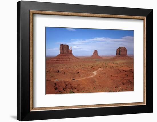 Navajo Nation, Monument Valley, Mittens and Valley Scenic Drive-David Wall-Framed Photographic Print