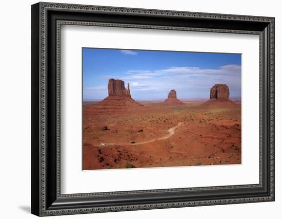 Navajo Nation, Monument Valley, Mittens and Valley Scenic Drive-David Wall-Framed Photographic Print