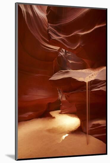 Navajo Nation, Sand Pouring over Eroded Sandstone, Antelope Canyon-David Wall-Mounted Photographic Print