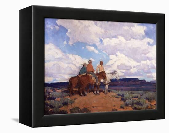 Navajo Riders-Edgar Payne-Framed Stretched Canvas