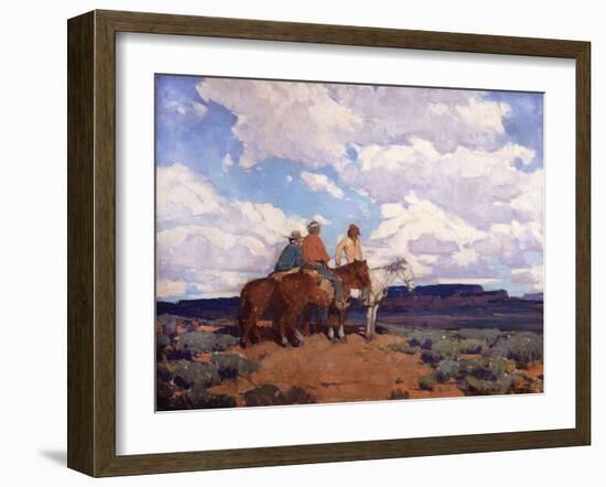 Navajo Riders-Edgar Payne-Framed Art Print