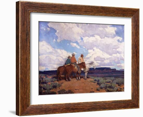 Navajo Riders-Edgar Payne-Framed Art Print