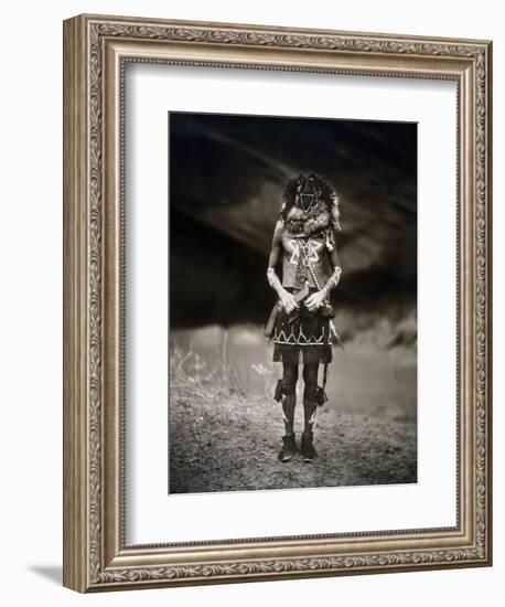 Navajo Ritual, C1904-Edward S. Curtis-Framed Photographic Print