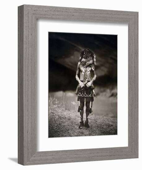 Navajo Ritual, C1904-Edward S. Curtis-Framed Photographic Print