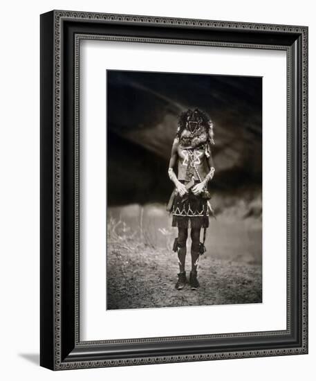 Navajo Ritual, C1904-Edward S. Curtis-Framed Photographic Print