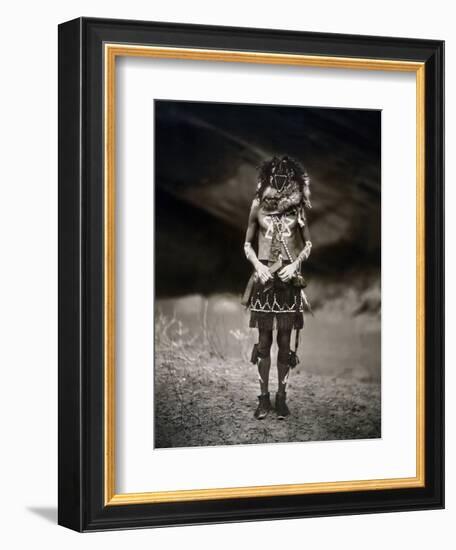 Navajo Ritual, C1904-Edward S. Curtis-Framed Photographic Print