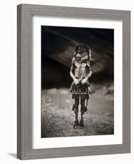 Navajo Ritual, C1904-Edward S. Curtis-Framed Photographic Print