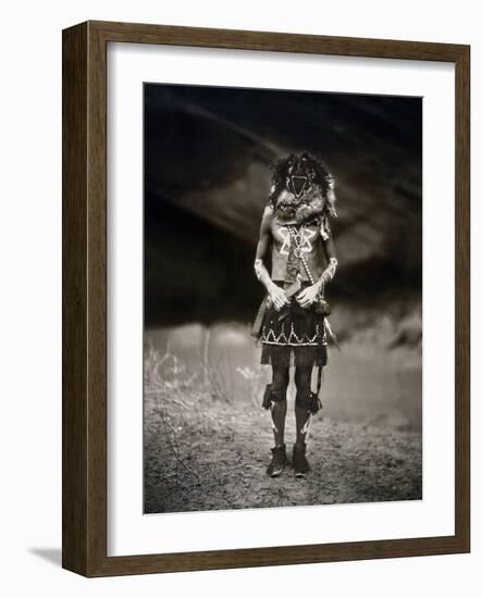 Navajo Ritual, C1904-Edward S. Curtis-Framed Photographic Print