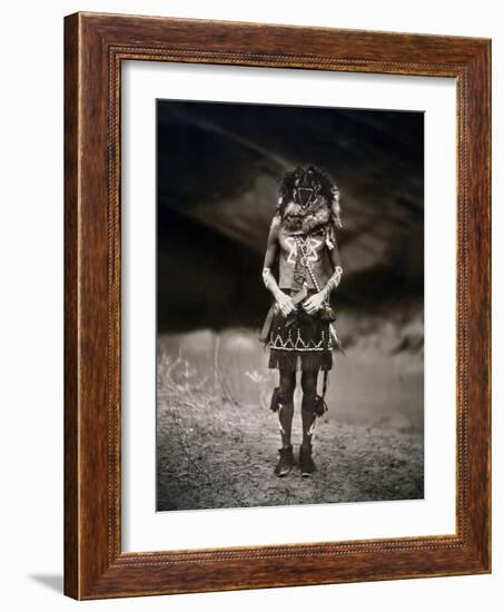 Navajo Ritual, C1904-Edward S. Curtis-Framed Photographic Print