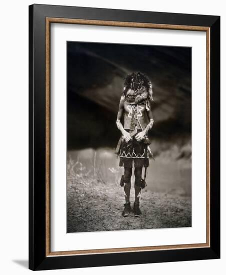 Navajo Ritual, C1904-Edward S. Curtis-Framed Photographic Print