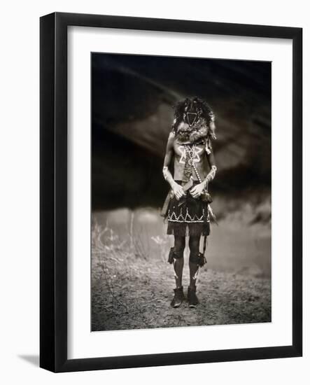 Navajo Ritual, C1904-Edward S. Curtis-Framed Photographic Print