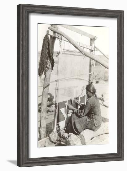 Navajo Rug Weaver-null-Framed Art Print